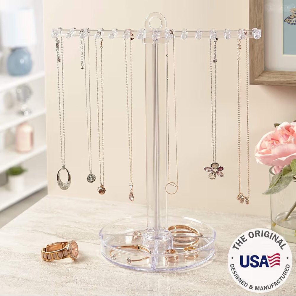 Stori Clear Plastic Hanging Jewelry Organizer Nwot